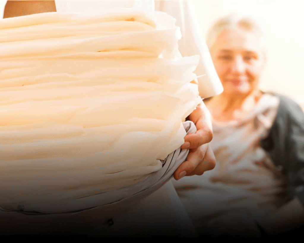 On premise laundry for senior care