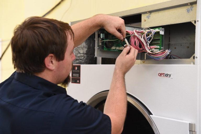 maintain commercial laundry equipment