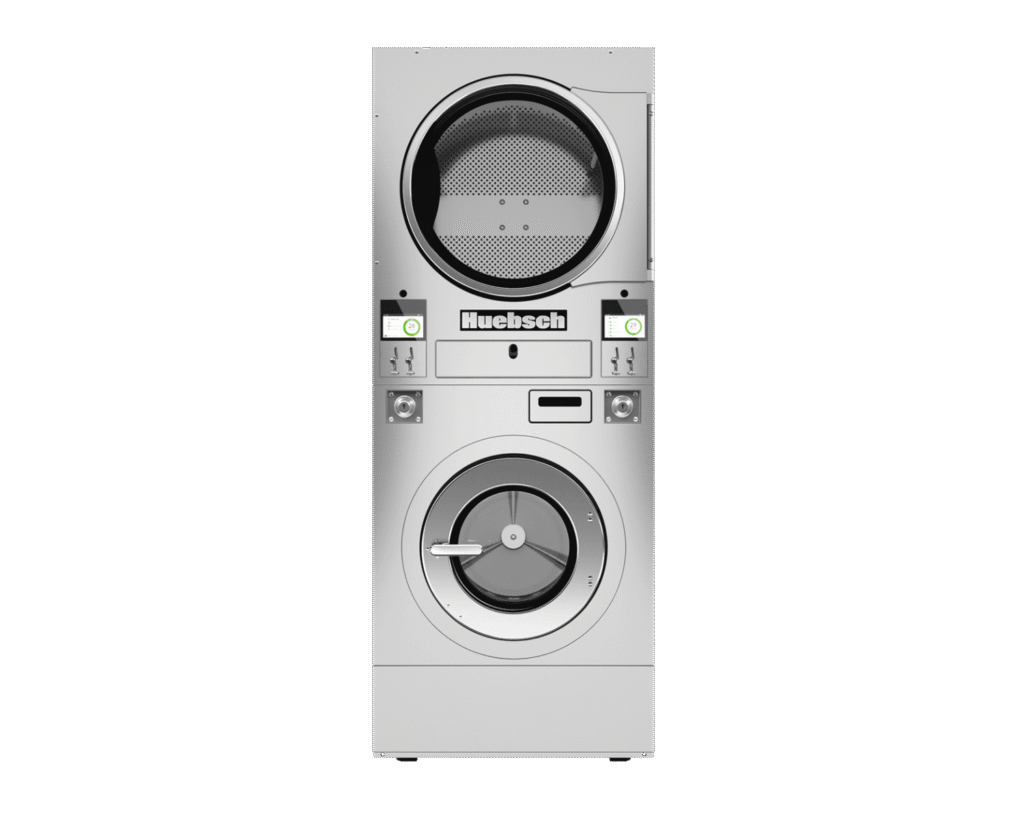 Washer Dryer Stack Huebsch Laundromat equipment