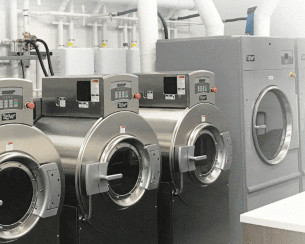 reduce commercial laundry noise