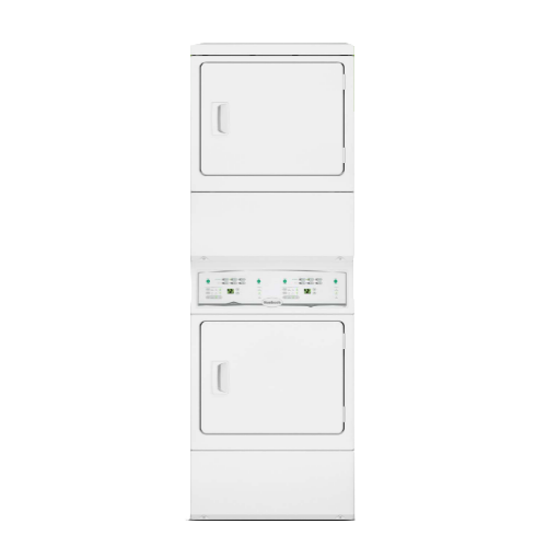 Huebsch OPL Front Control Stacked Dryer – Small Chassis