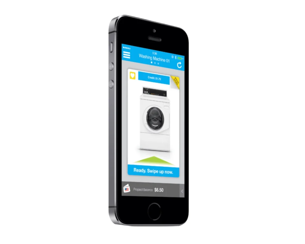 Mobile laundry payment app for coin operated washer and dryer used in Richmond Hill laundry rooms.