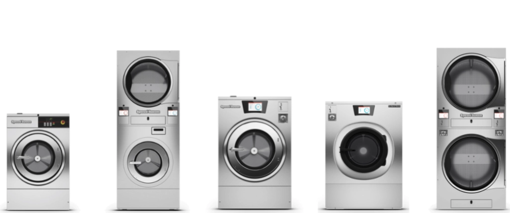 On premise laundry equipment brands with commercial washer and dryer options for businesses with in-house laundry rooms`