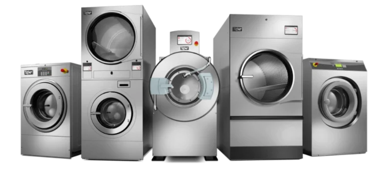 On premise laundry equipment brands featuring industrial washers and dryers for commercial laundry operations