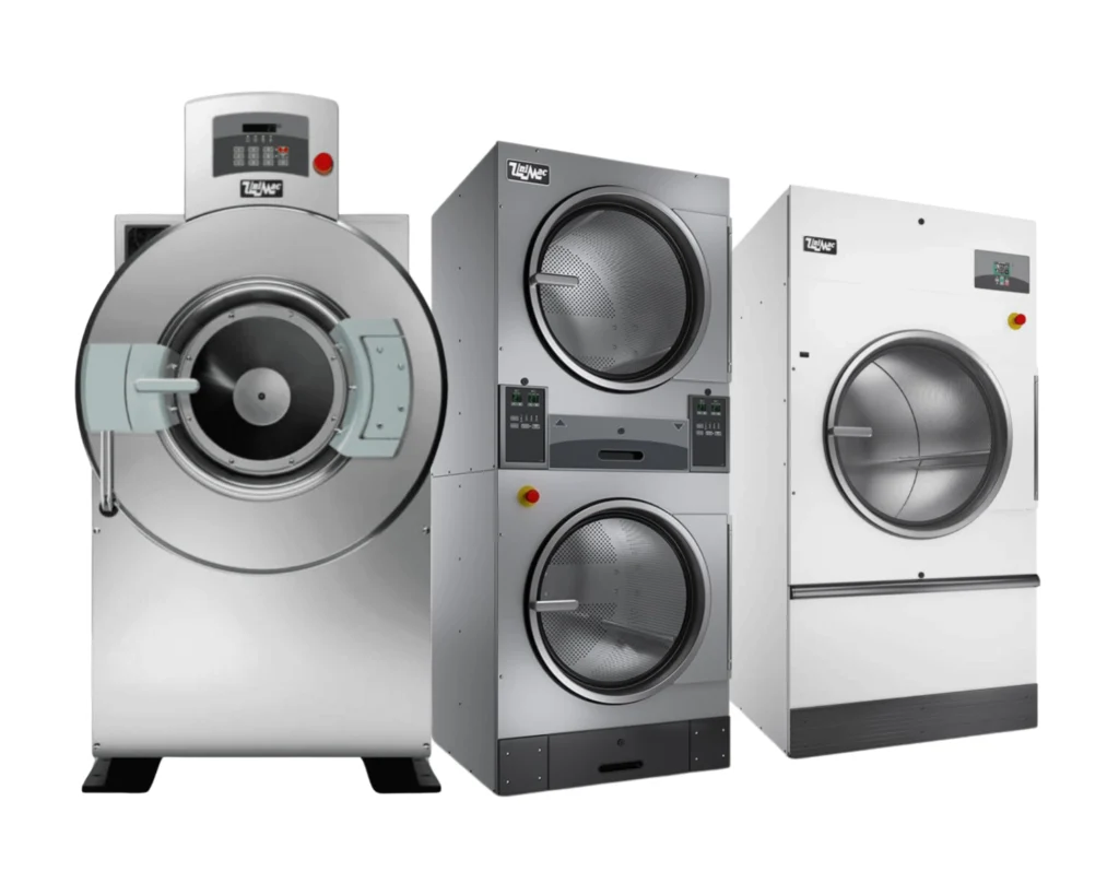 Commercial laundry equipment showing how on-premise laundry reduces costs for high-volume facilities