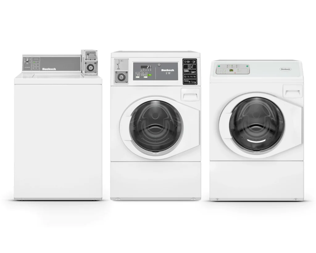 huebsch washer and dryer machines shown for Southeastern Laundry laundromat equipment in Orlando.