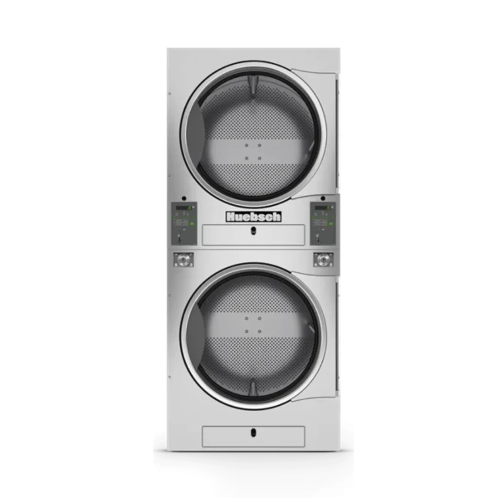 huebsch stacked commercial dryer shown for Southeastern Laundry laundromat equipment in Orlando.
