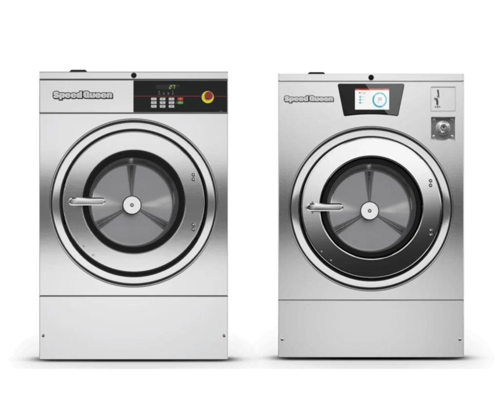 Two Speed Queen® washer units shown for Southeastern Laundry equipment options in Kentucky.